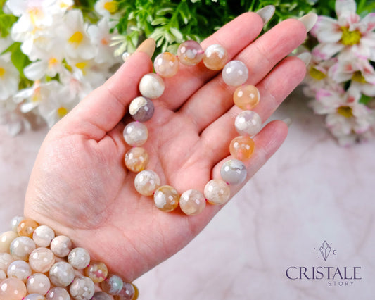 Flower Agate Bracelet