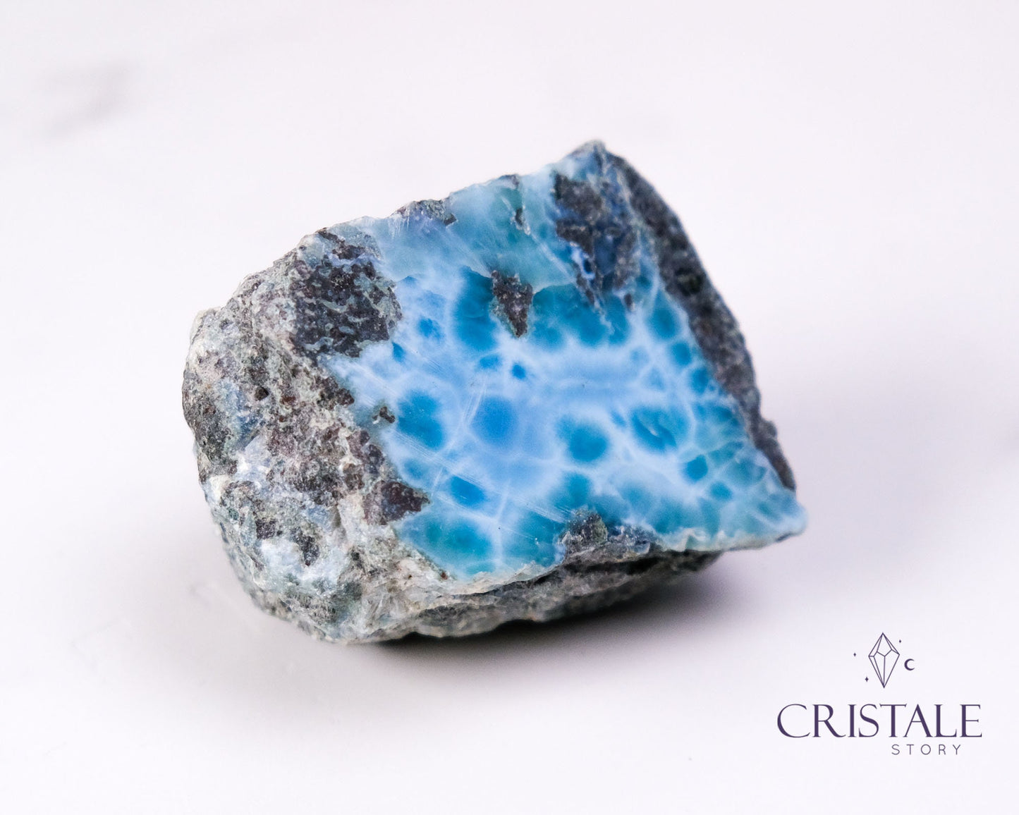 Raw Blue Larimar