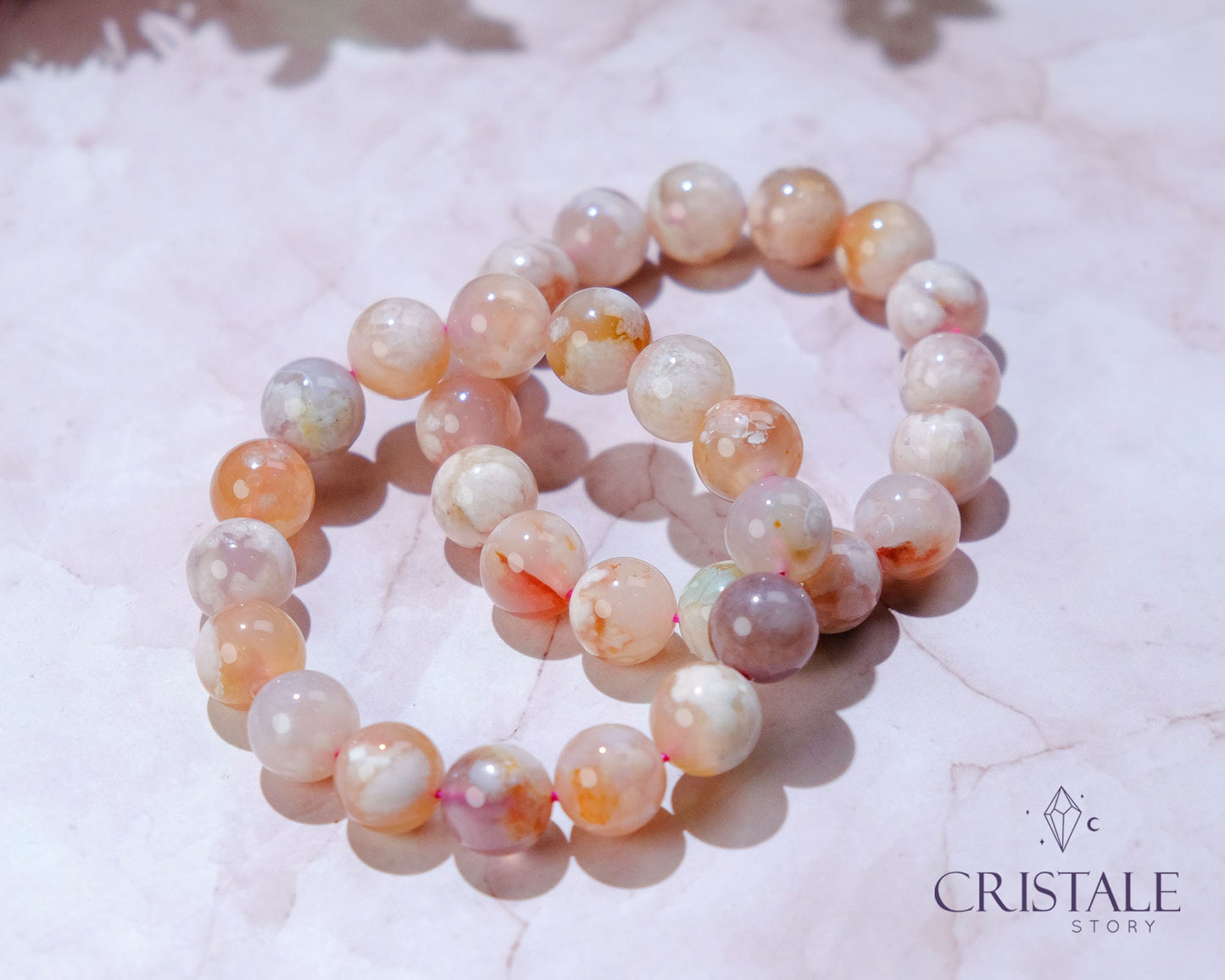 Flower Agate Bracelet