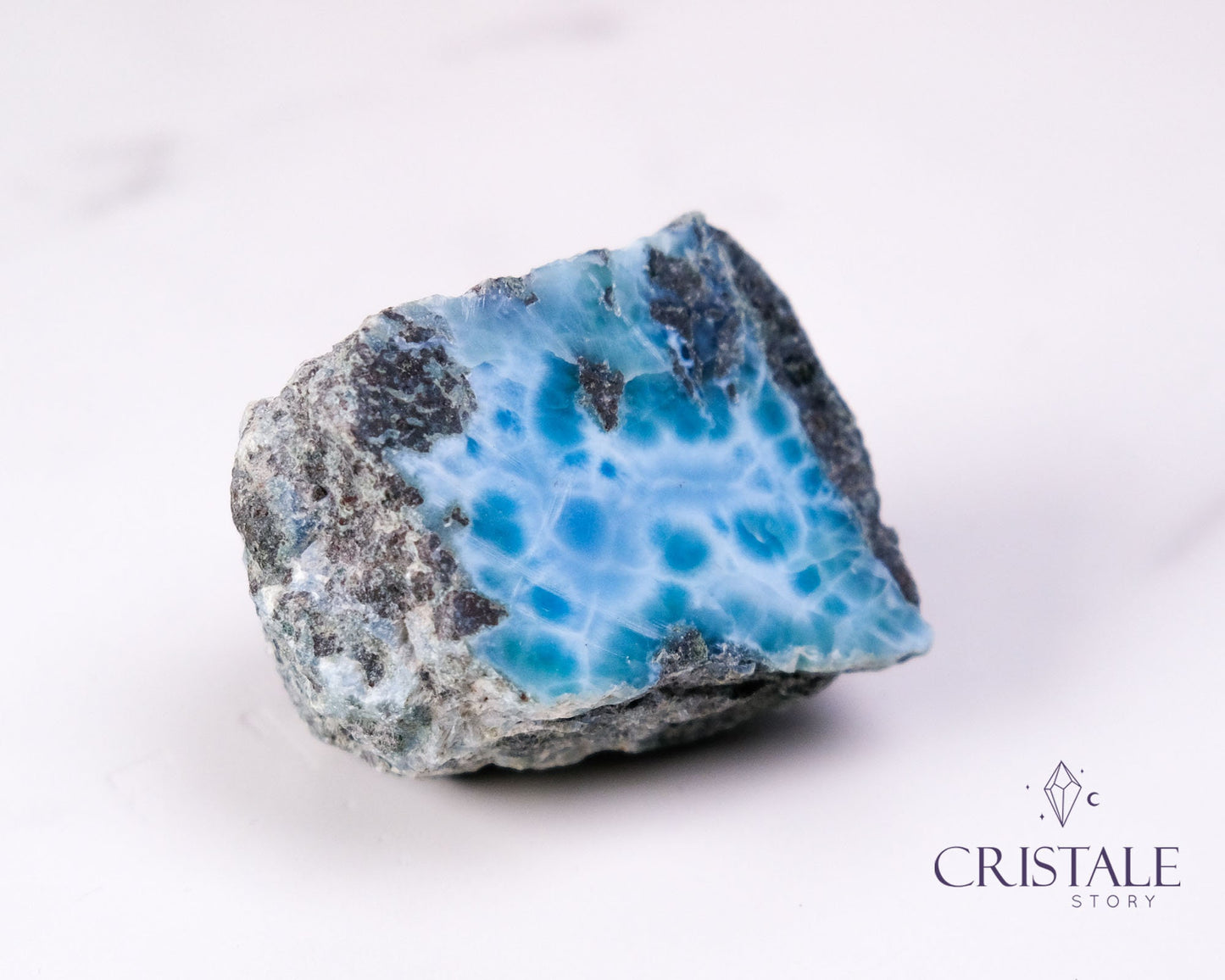 Raw Blue Larimar