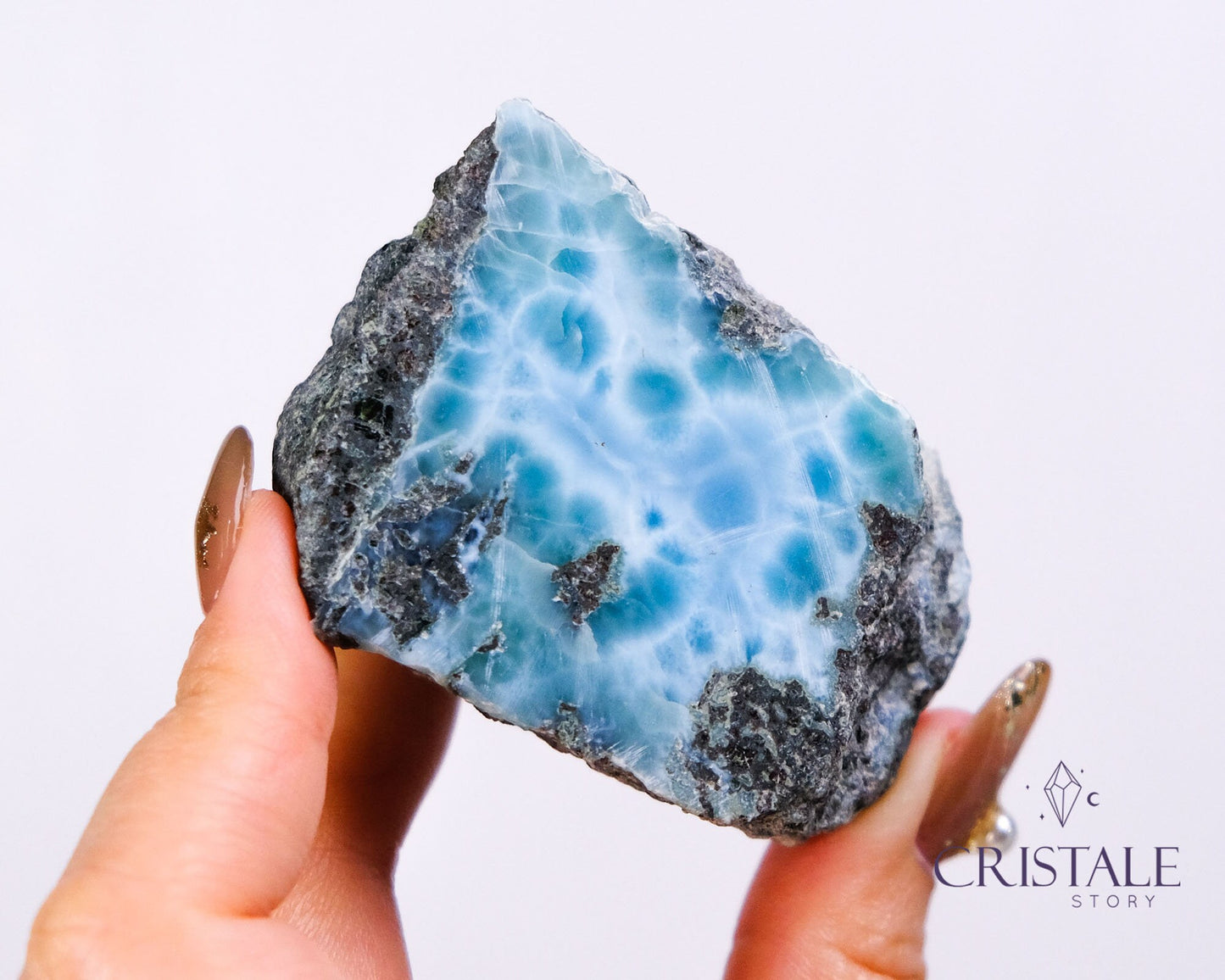 Raw Blue Larimar