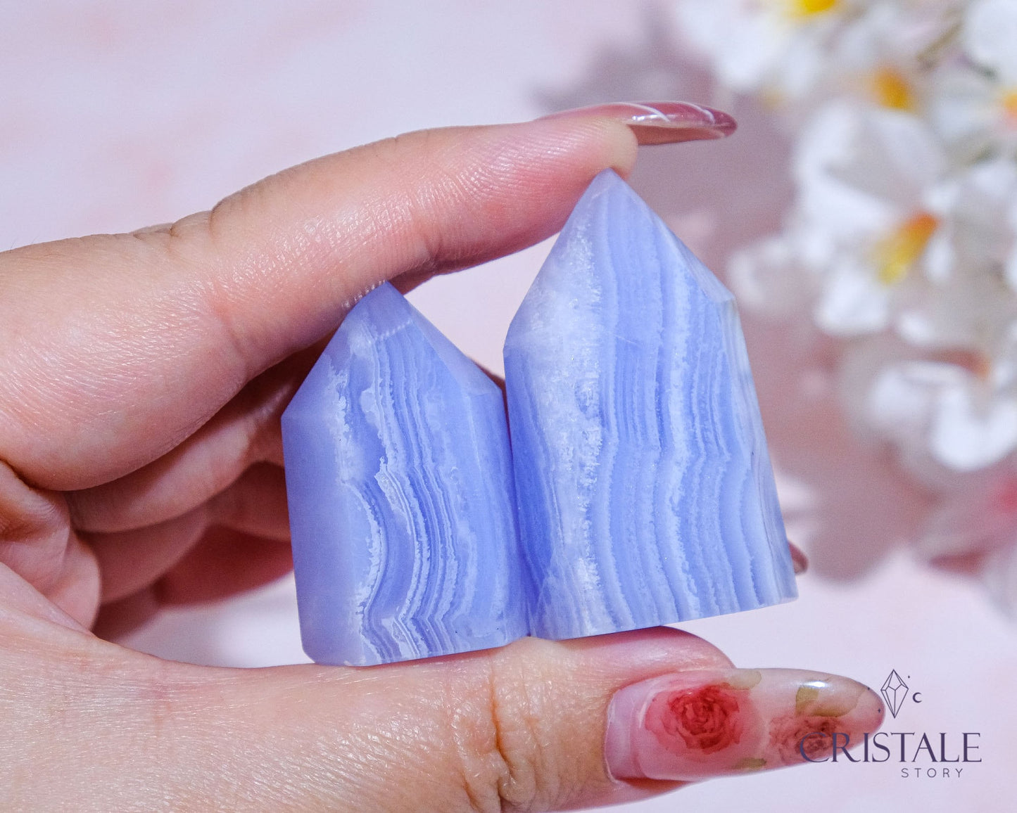 Blue Lace Agate Point