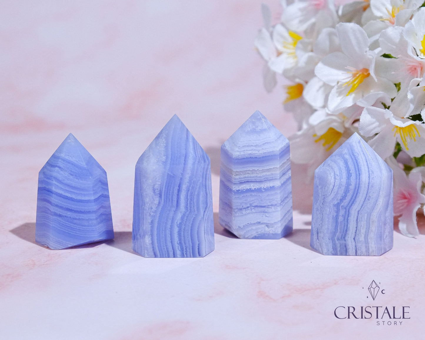 Blue Lace Agate Point