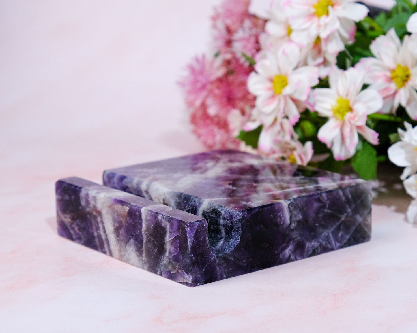 Chevron Amethyst Phone Holder