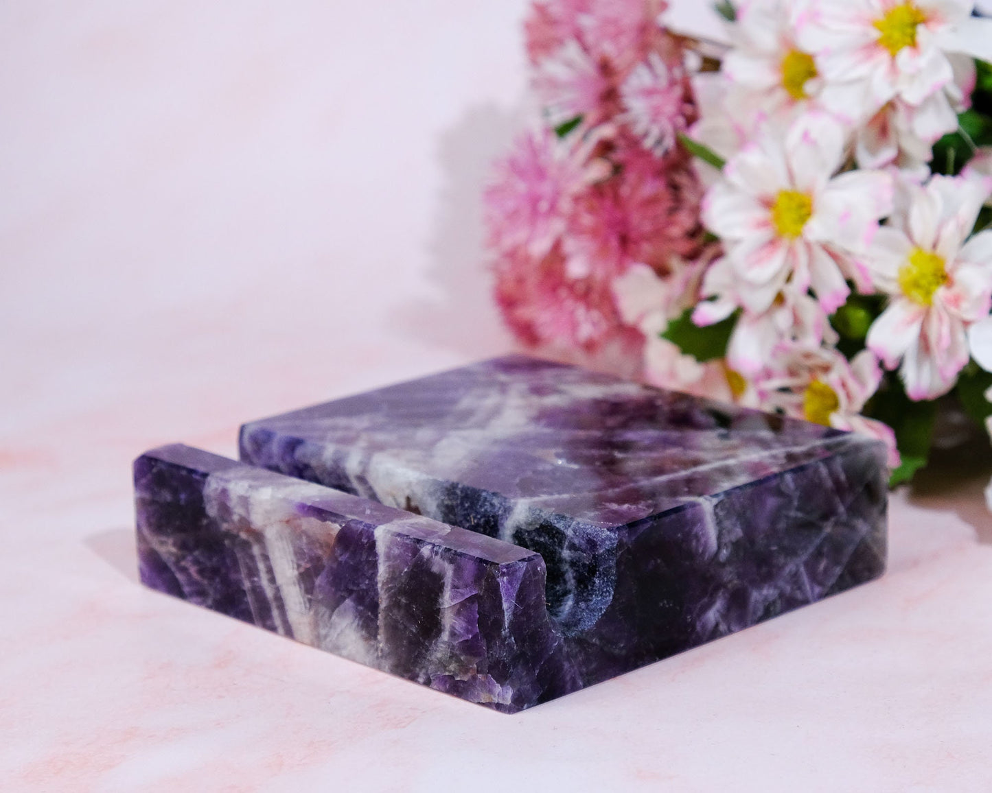 Chevron Amethyst Phone Holder