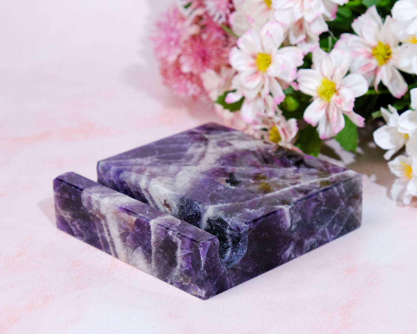 Chevron Amethyst Phone Holder