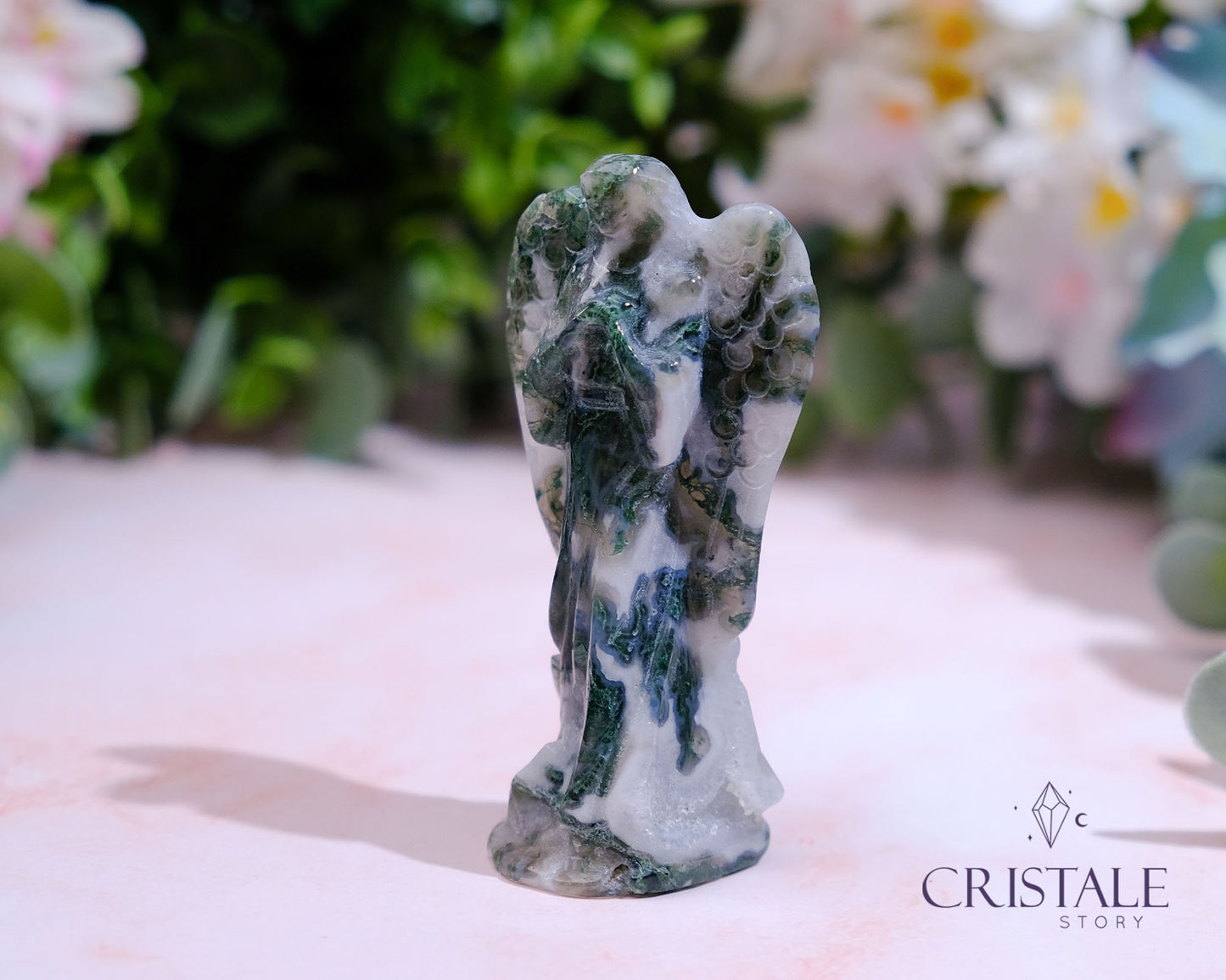 Moss Agate Angel #2