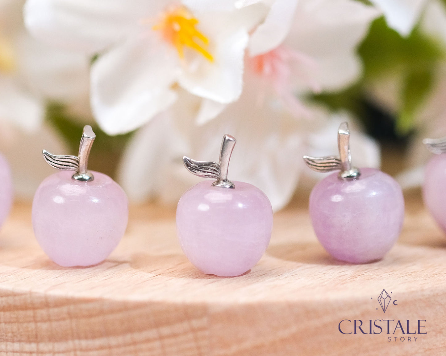 Kunzite Mini Apple Pendant