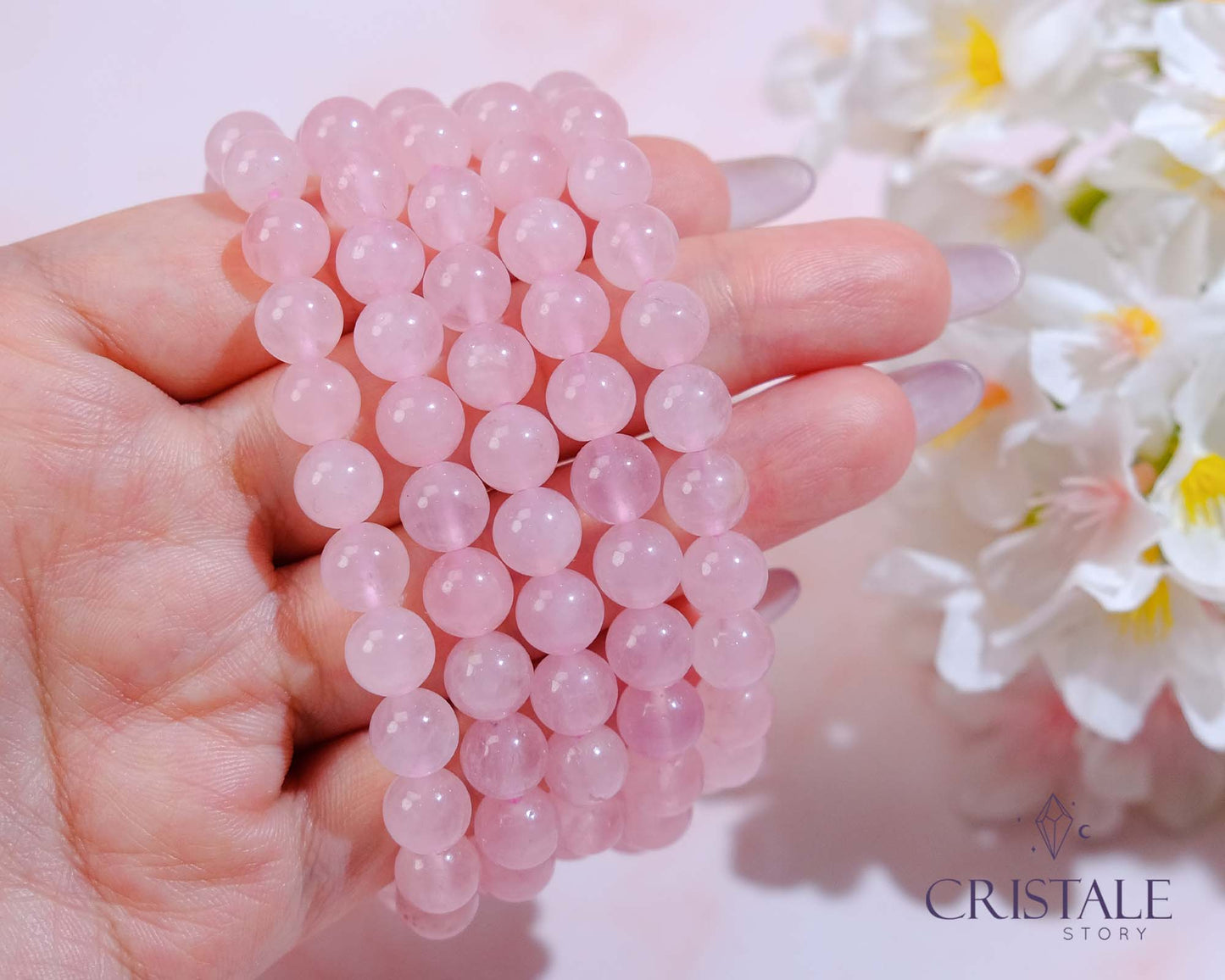 8mm Rose Quartz Bracelet