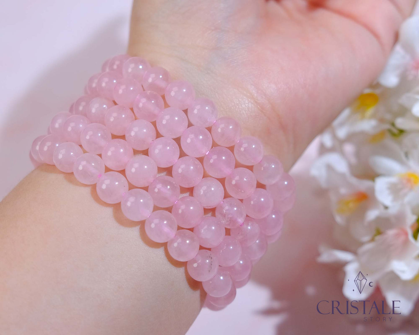 8mm Rose Quartz Bracelet