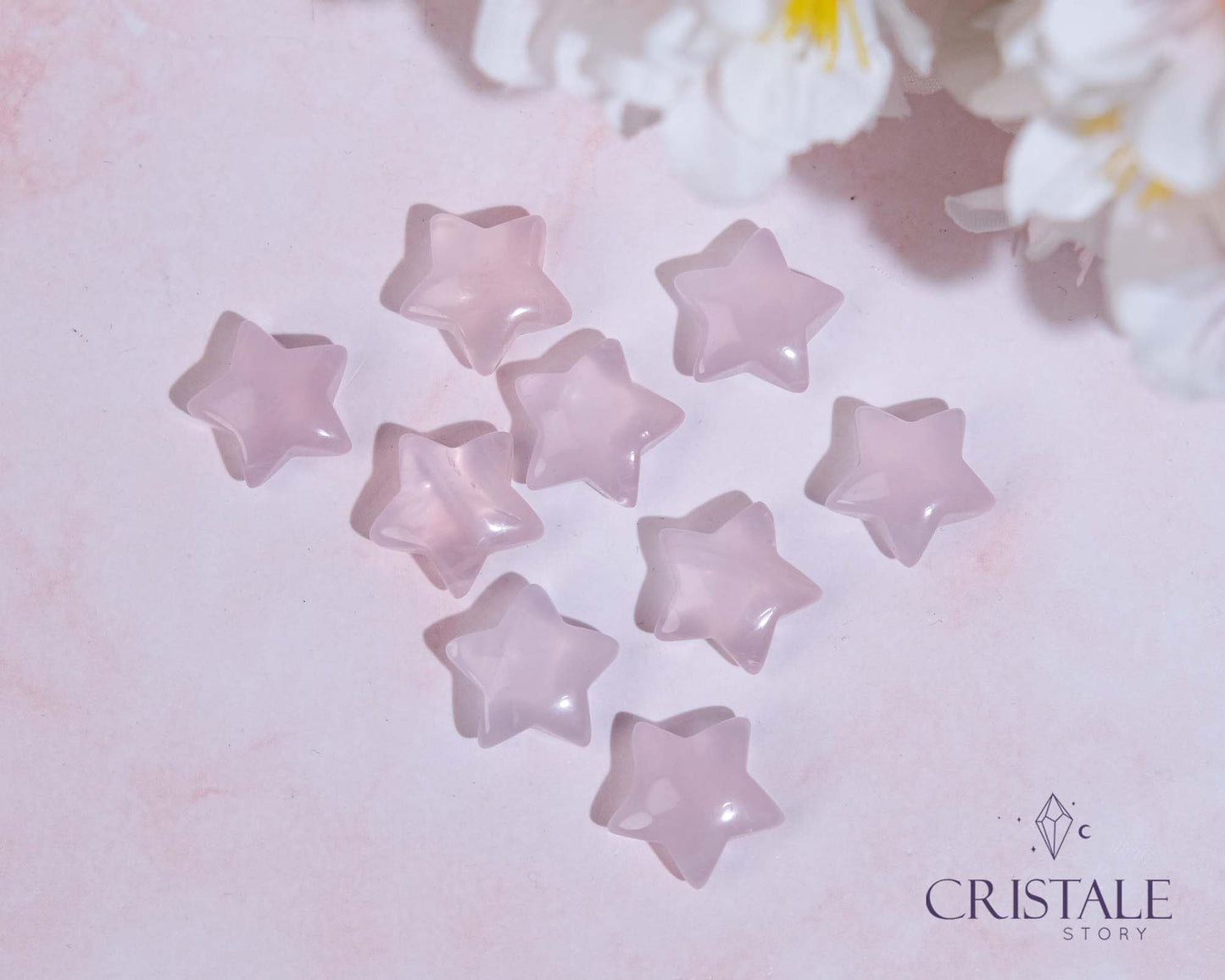 Mini Rose Quartz Star